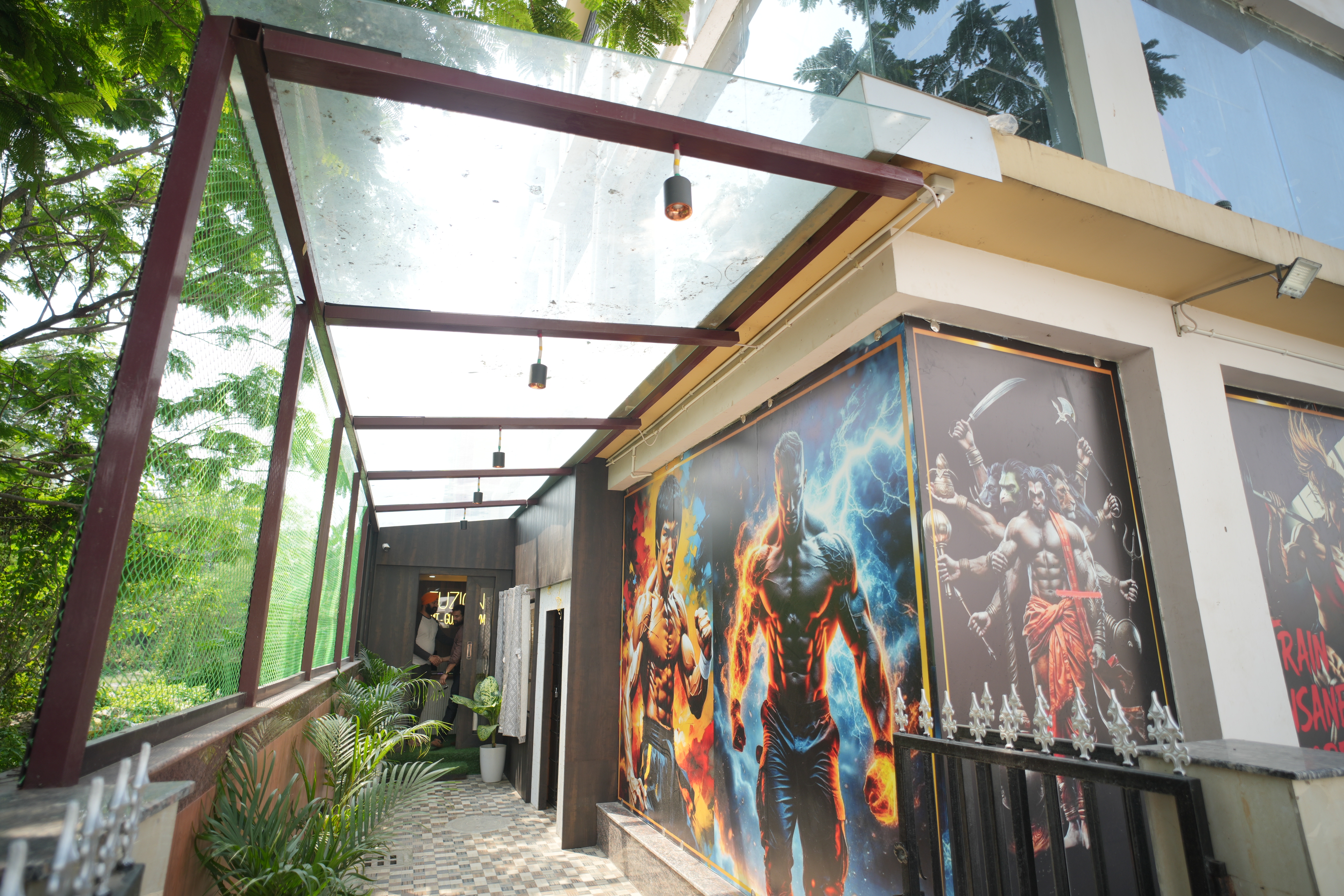 Entrance with Murals